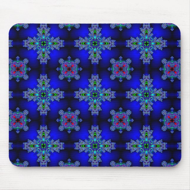 Artdeco-Blume im Retro-Stil Mousepad (Vorne)