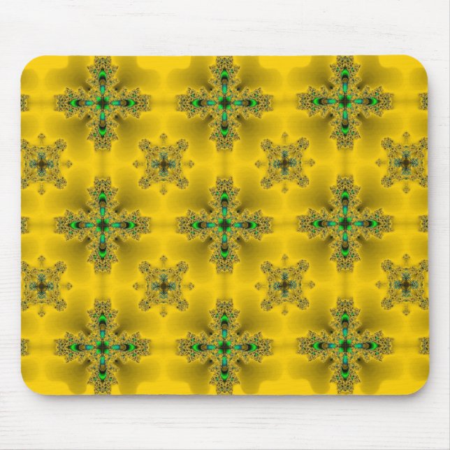 Artdeco-Blume im Retro-Stil Mousepad (Vorne)