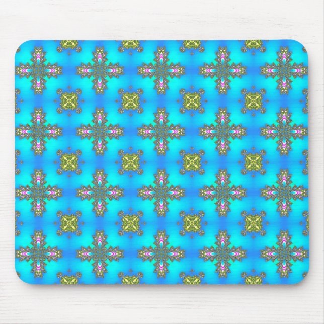 Artdeco-Blume im Retro-Stil Mousepad (Vorne)
