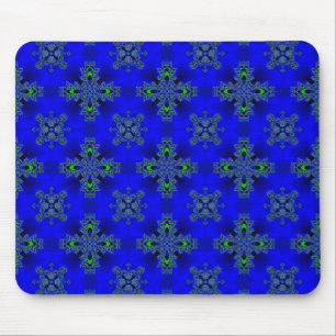 Artdeco-Blume im Retro-Stil Mousepad