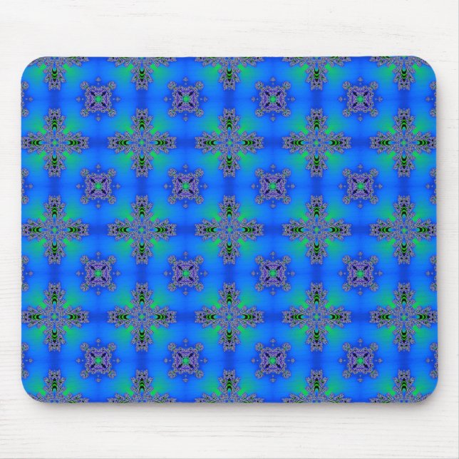 Artdeco-Blume im Retro-Stil Mousepad (Vorne)
