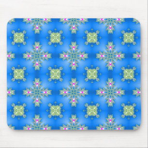 Artdeco-Blume im Retro-Stil Mousepad