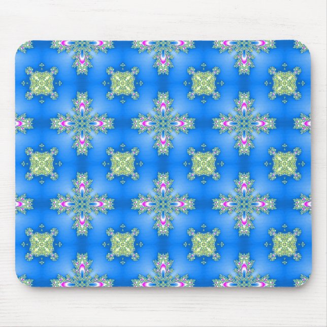Artdeco-Blume im Retro-Stil Mousepad (Vorne)