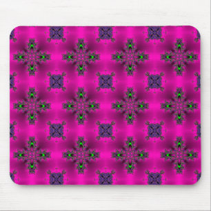 Artdeco-Blume im Retro-Stil Mousepad