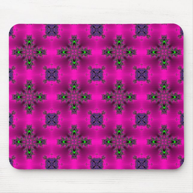 Artdeco-Blume im Retro-Stil Mousepad (Vorne)
