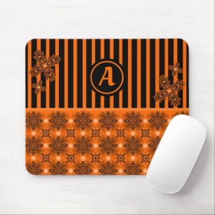 Artdeco-Blume im Retro-Stil Mousepad