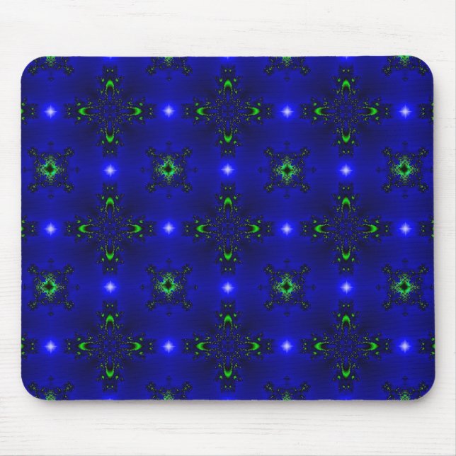Artdeco-Blume im Retro-Stil Mousepad (Vorne)