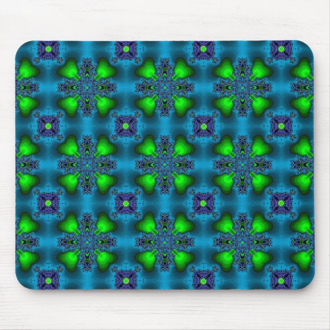 Artdeco-Blume im Retro-Stil Mousepad (Vorne)