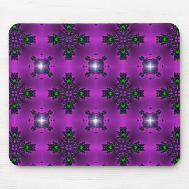 Artdeco-Blume im Retro-Stil Mousepad (Vorne)