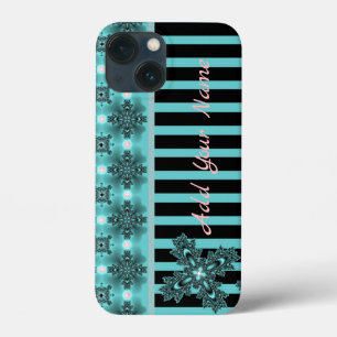 Artdeco-Blume im Retro-Stil , Name hinzufügen Case-Mate iPhone Hülle