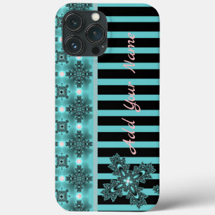 Artdeco-Blume im Retro-Stil , Name hinzufügen Case-Mate iPhone Hülle