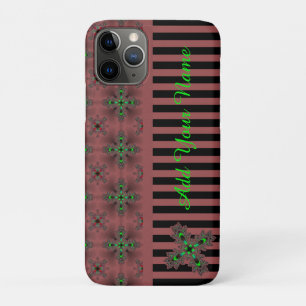 Artdeco-Blume im Retro-Stil , Name hinzufügen Case-Mate iPhone Hülle