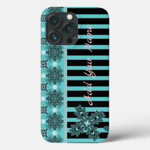 Artdeco-Blume im Retro-Stil , Name hinzufügen Case-Mate iPhone Hülle