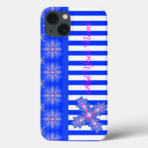 Artdeco-Blume im Retro-Stil , Name hinzufügen Case-Mate iPhone Hülle