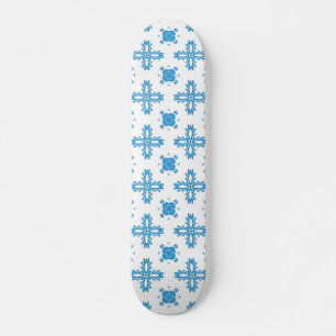 Artdeco-Blume im Retro-Stil Skateboard