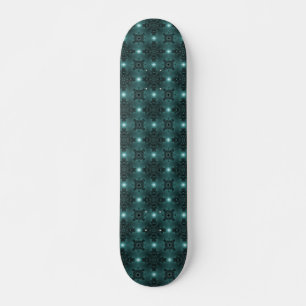 Artdeco-Blume im Retro-Stil Skateboard