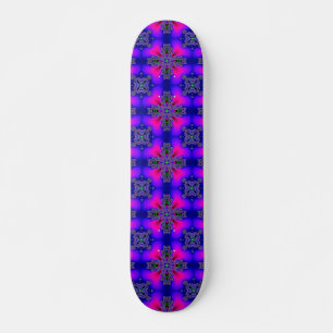 Artdeco-Blume im Retro-Stil Skateboard