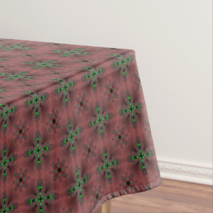 Artdeco-Blume im Retro-Stil Tischdecke