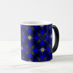Artdeco-Blume in Retro-Style-Tasse Verwandlungstasse
