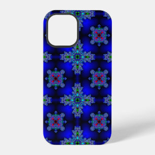 Artdeco-Blumen im Retro-Stil iPhone 12 Pro Hülle