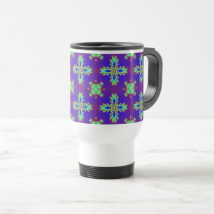Artdeco Flowers in Retro Style Reisebecher