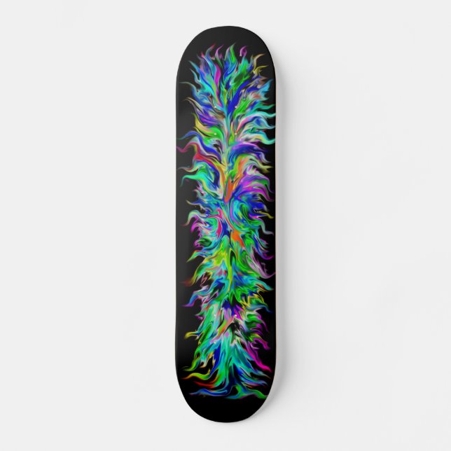 Artdeco in Regenbogen Style Skateboard (Vorderseite)