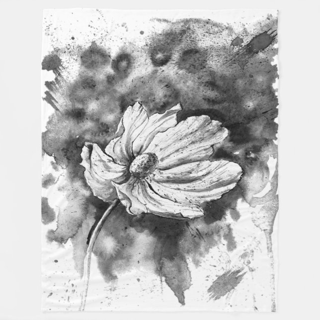 Arte de pintura con flor fleecedecke (Vorderseite)
