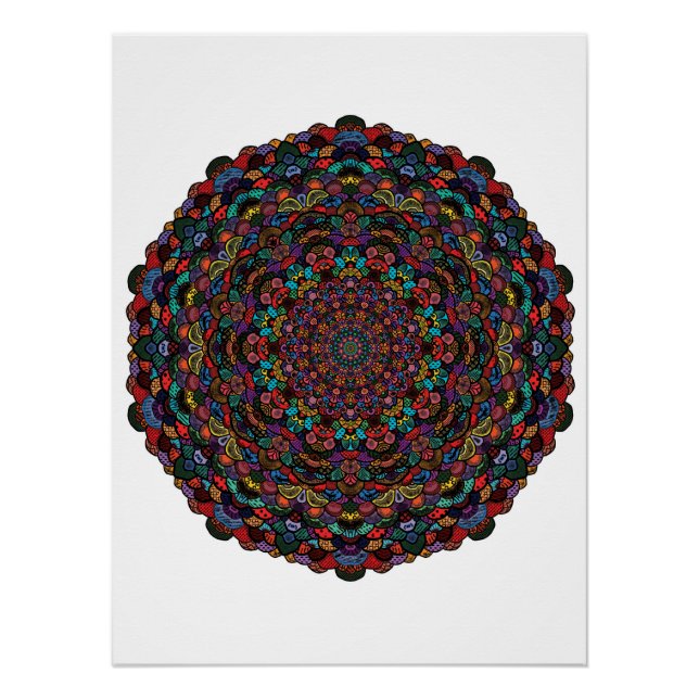 Arte em mandala poster (Vorderseite)