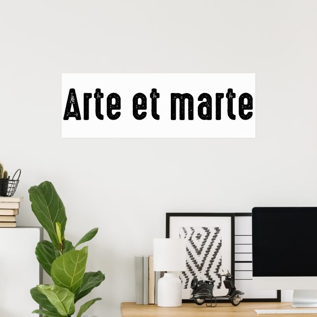 Arte et Marte Poster (Heimbüro)