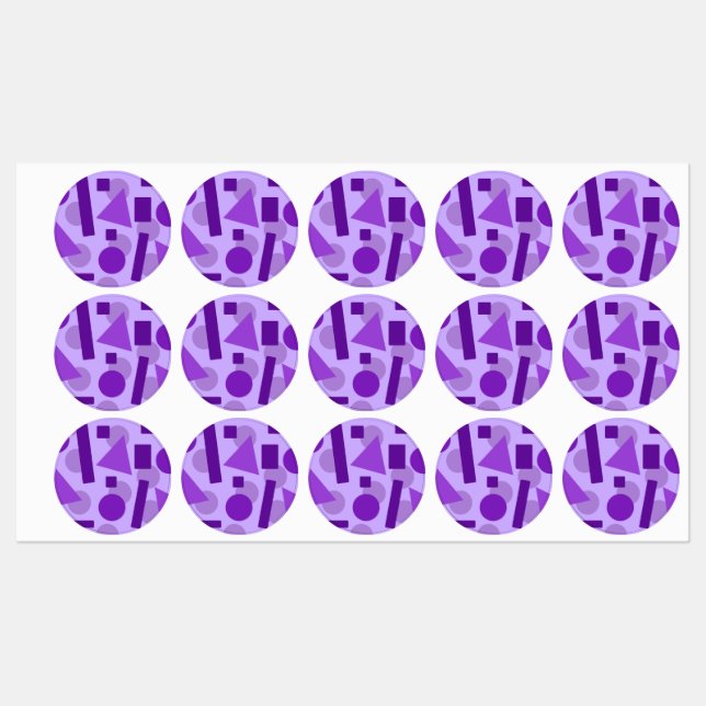 Arte Geométrico Etiketten (Blatt)