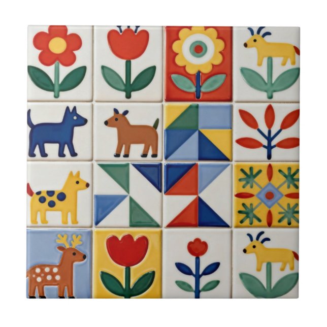 Arte Popular Fliese (Vorderseite)
