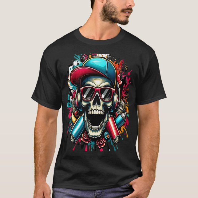 Arte Urbana Vibrante T-Shirt (Vorderseite)