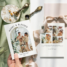 Arted Foto Weihnachtskarte Moderne Minimalistische Feiertagskarte