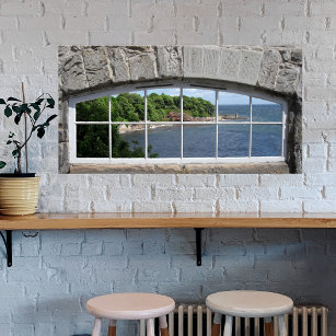 Arted Window with Sea View Poster