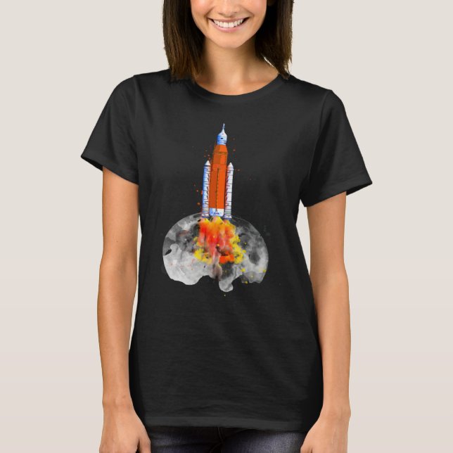 Artemis 1 SLS Rocket Launch Mission To The Moon An T-Shirt (Vorderseite)