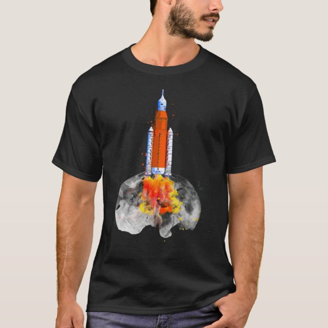 Artemis 1 SLS Rocket Launch Mission To The Moon An T-Shirt (Vorderseite)