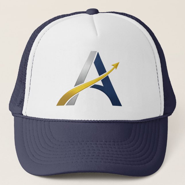 Artemis Ascent “A” Insignia Hat – Minimal Space Mi Truckerkappe (Vorderseite)
