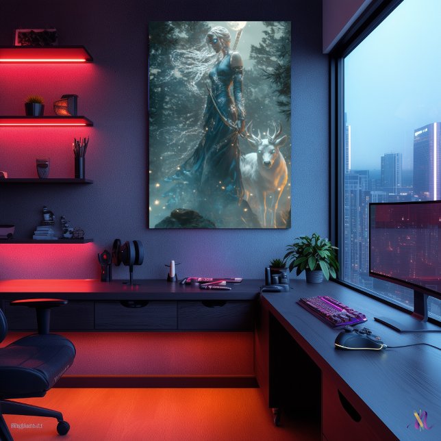Artemis, die Huntress des Mondes - Göttin der Wild Poster (Von Creator hochgeladen)
