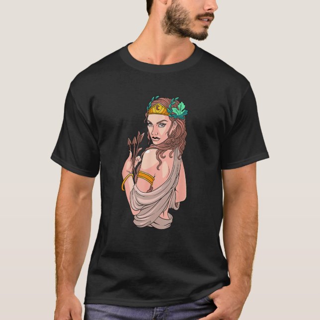 Artemis Greek Goddess Ancient Greek Mythology Myth T-Shirt (Vorderseite)