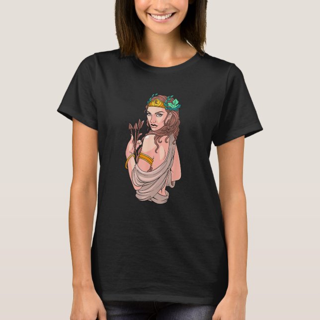 Artemis Greek Goddess Ancient Greek Mythology Myth T-Shirt (Vorderseite)