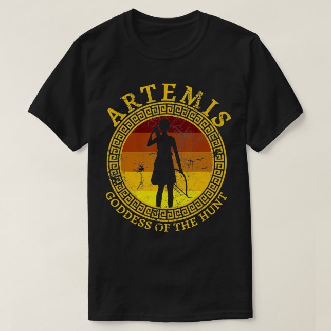 Artemis griechische Göttin der Jagd antikes Griech T-Shirt (Design vorne)