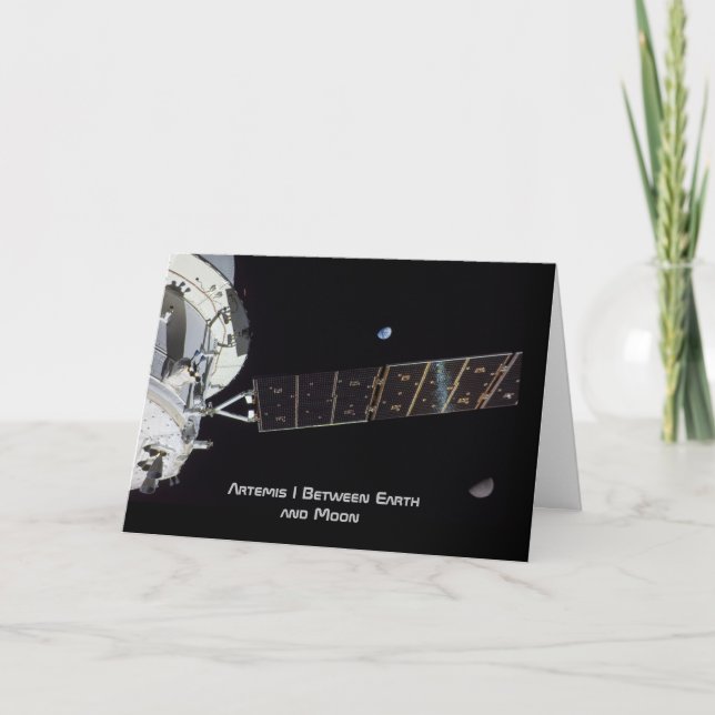 Artemis I Zwischen Erde und Mond Karte (Vorderseite)