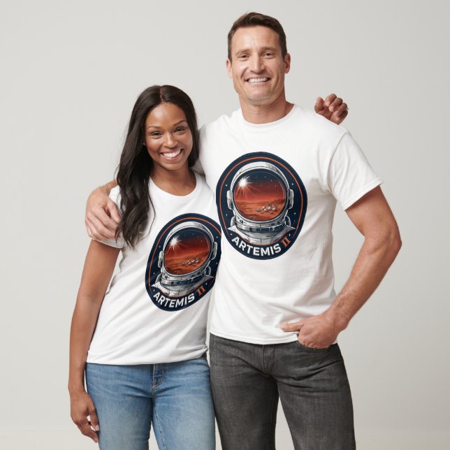 Artemis II Astronauten-Missions-Patch T-Shirt - Ma (Unisex)