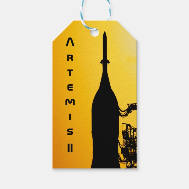 Artemis II auf der Startrampe Geschenkanhänger (Vorderseite)