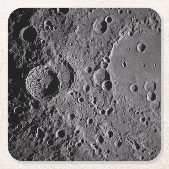Artemis II Lunar Craters Rechteckiger Pappuntersetzer (Vorderseite)
