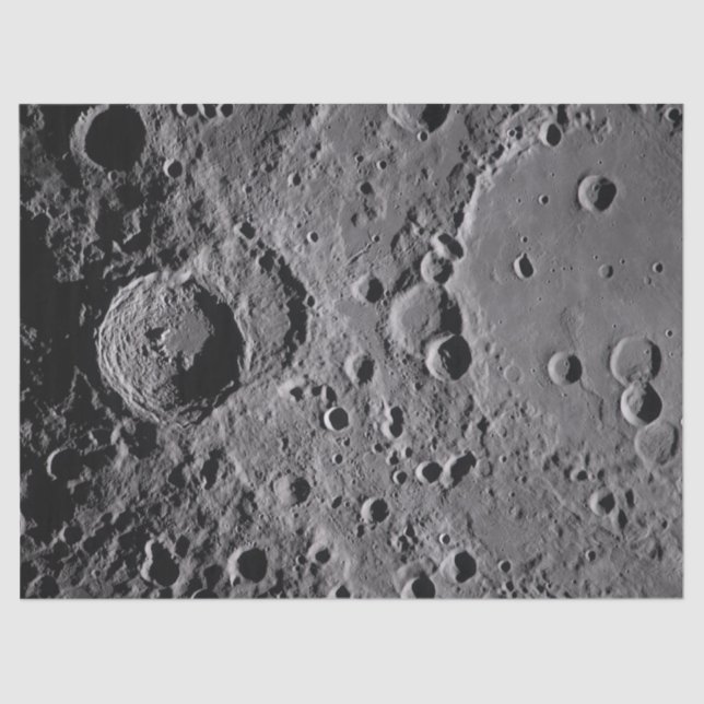 Artemis II Lunar Craters Seidenpapier (Vorderseite)