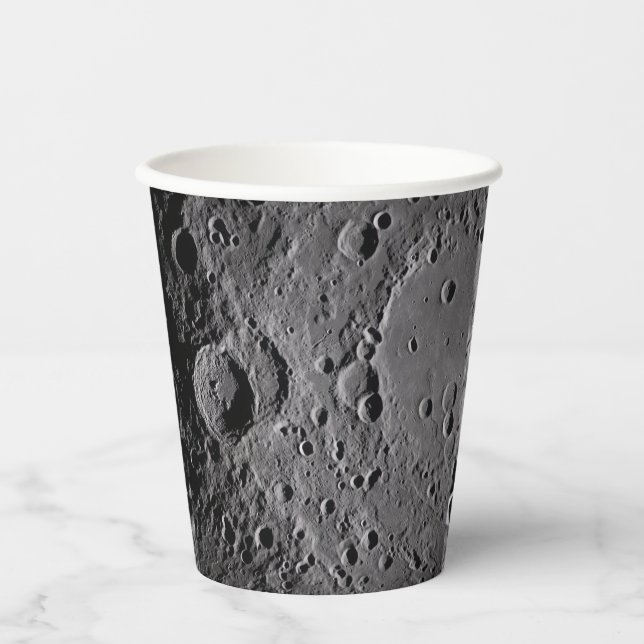 Artemis II Mondkrater Pappbecher (Vorderseite)