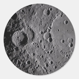 Artemis II Mondkrater Runder Aufkleber