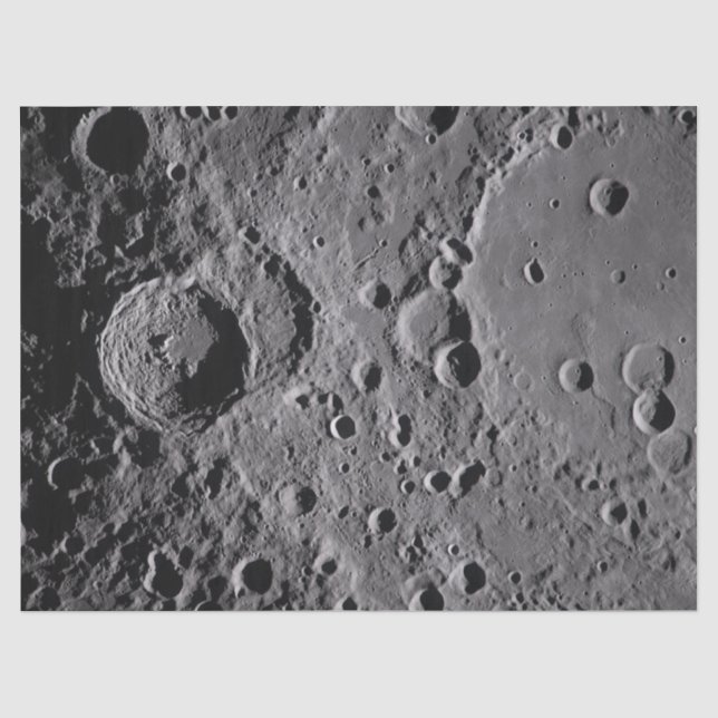 Artemis II Mondkrater Seidenpapier (Vorderseite)