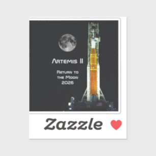 Artemis-II-Mondmission Aufkleber